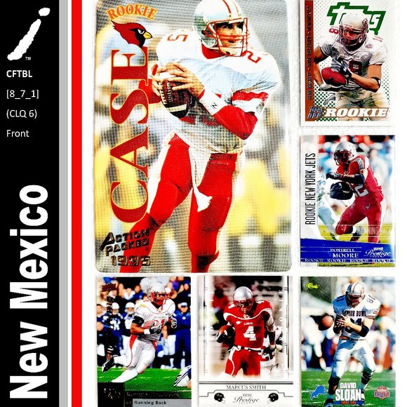 NCAA Other - New Mexico Lobos 6 Card Lot - CFTBL [8_7_1]